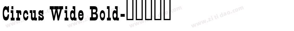 Circus Wide Bold字体转换